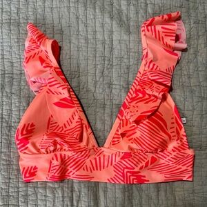 Aerie Vibrant Coral Bikini Top